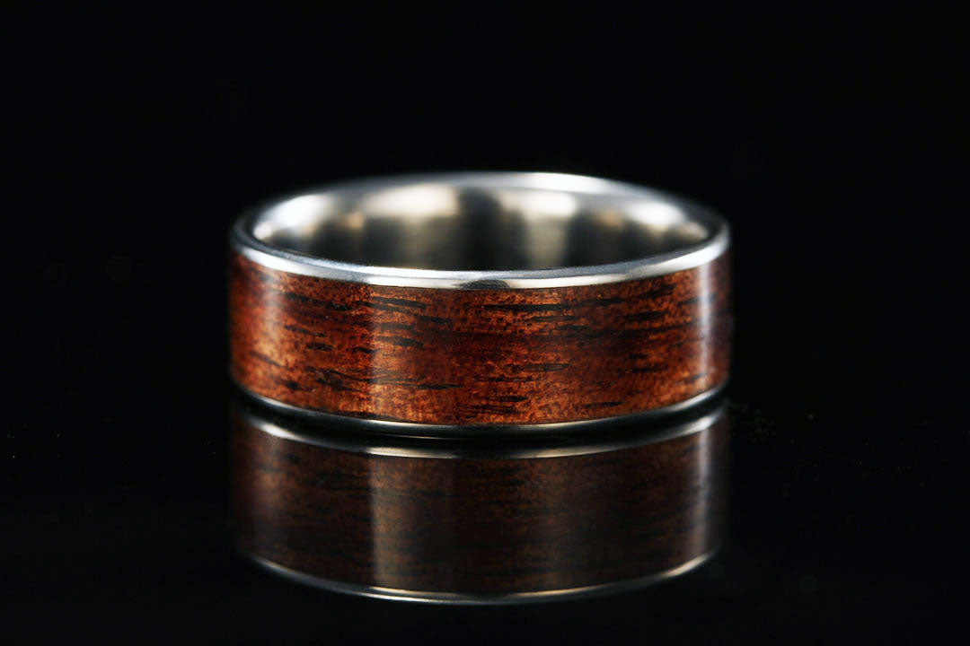 HAWAIIAN KOA WOOD TITANIUM RING