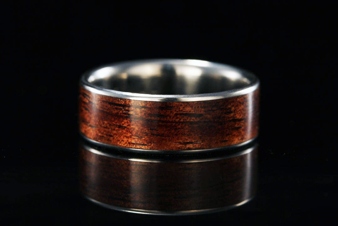 HAWAIIAN KOA WOOD TITANIUM RING