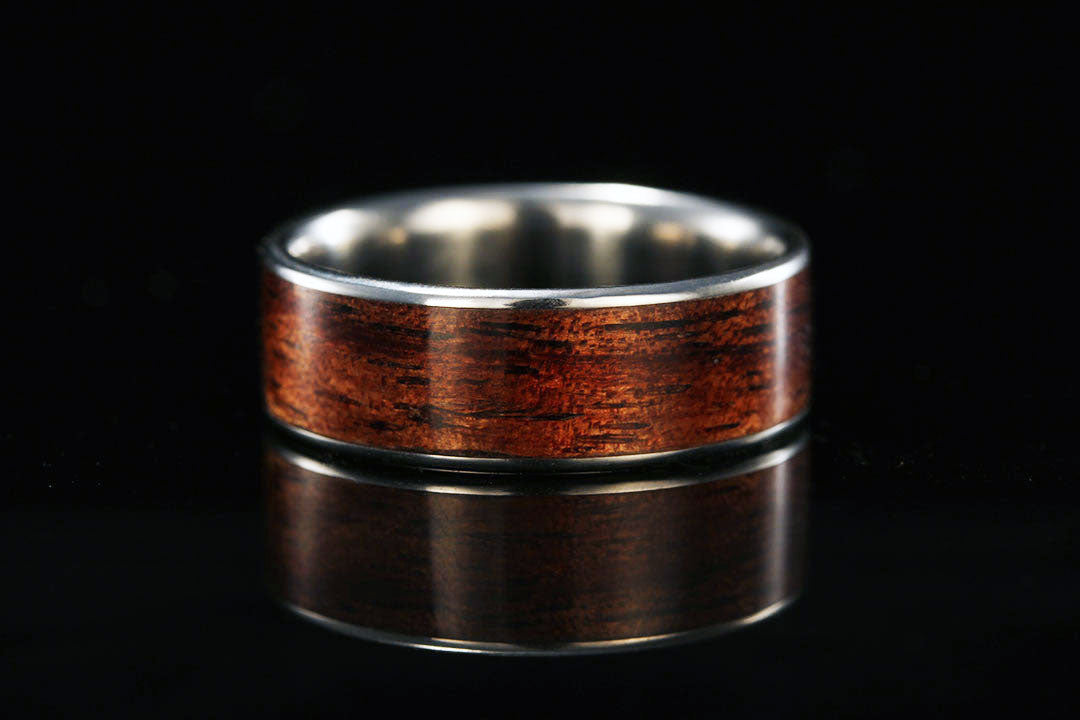 HAWAIIAN KOA WOOD TITANIUM RING