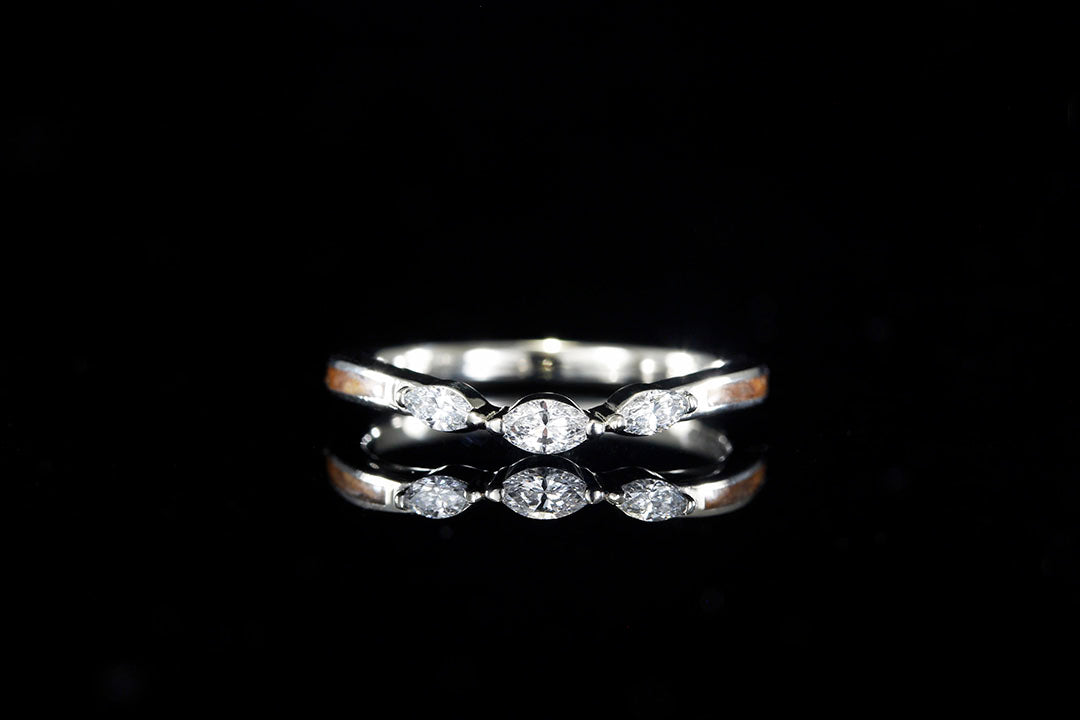 3 STONE MARQUISE ACCENT RING
