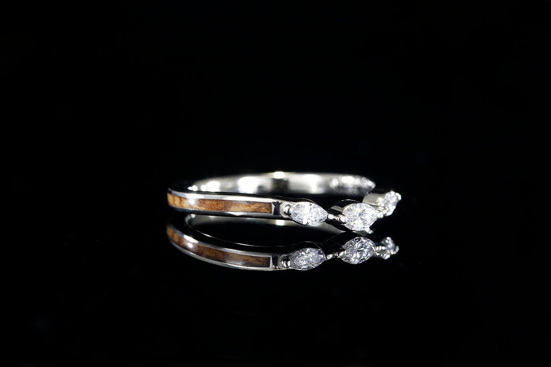 3 STONE MARQUISE ACCENT RING
