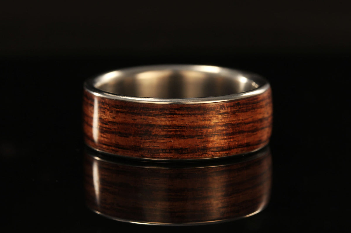 Kingwood titanium mens wood rings, Chasing Victory, mends wedding bands, mens wedding rings