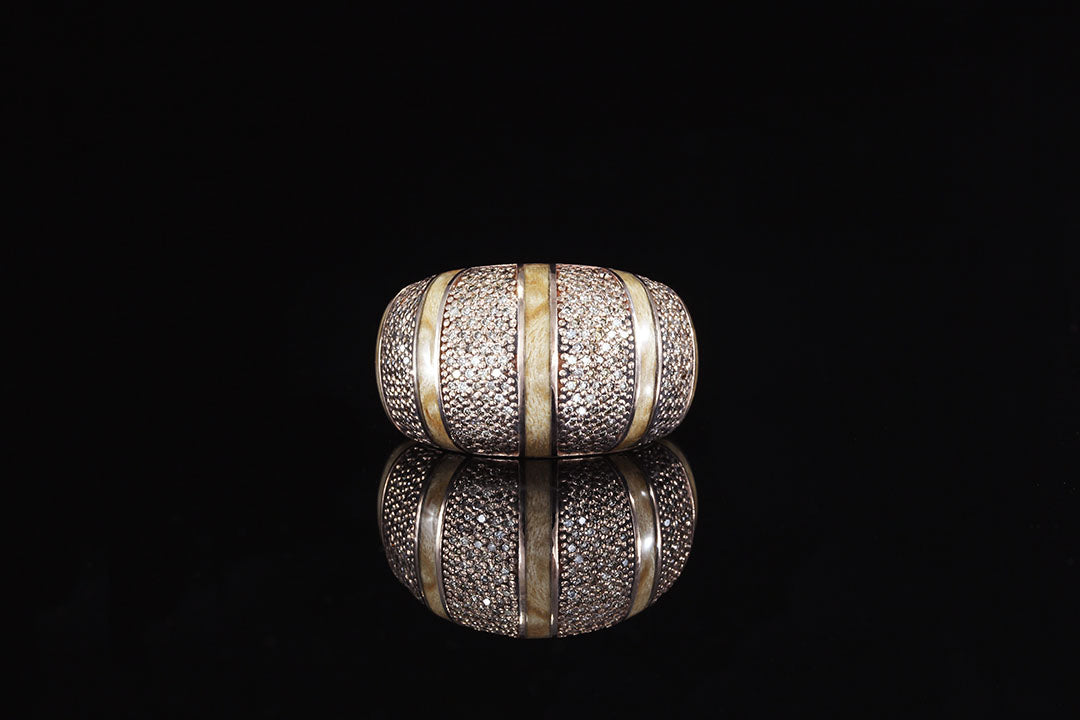 14K Rose Gold Cocktail Ring | Birdseye Maple | Chasing Victory