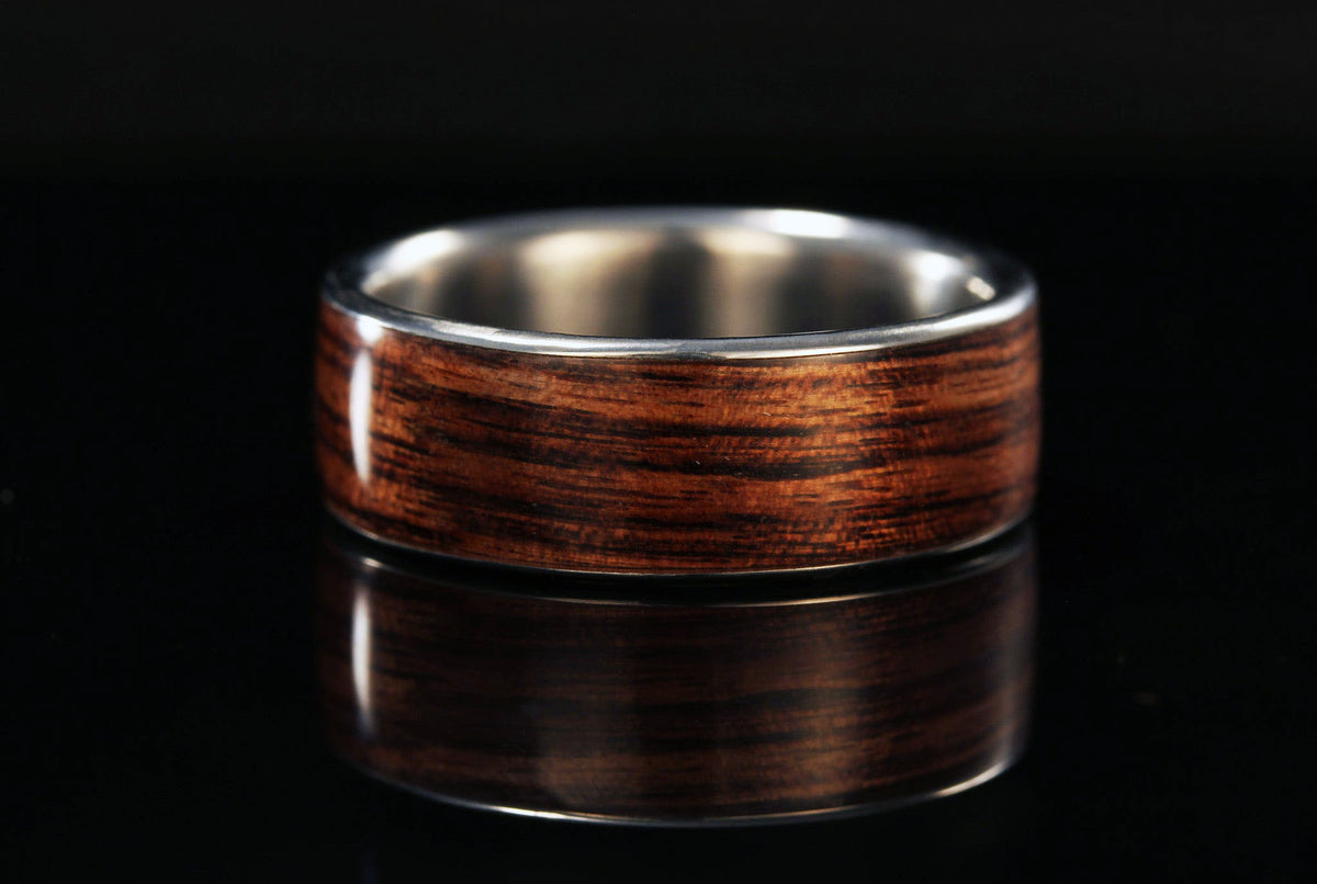 KINGWOOD TITANIUM MENS WOOD RING