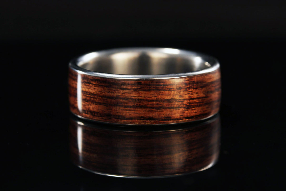 KINGWOOD TITANIUM MENS WOOD RING