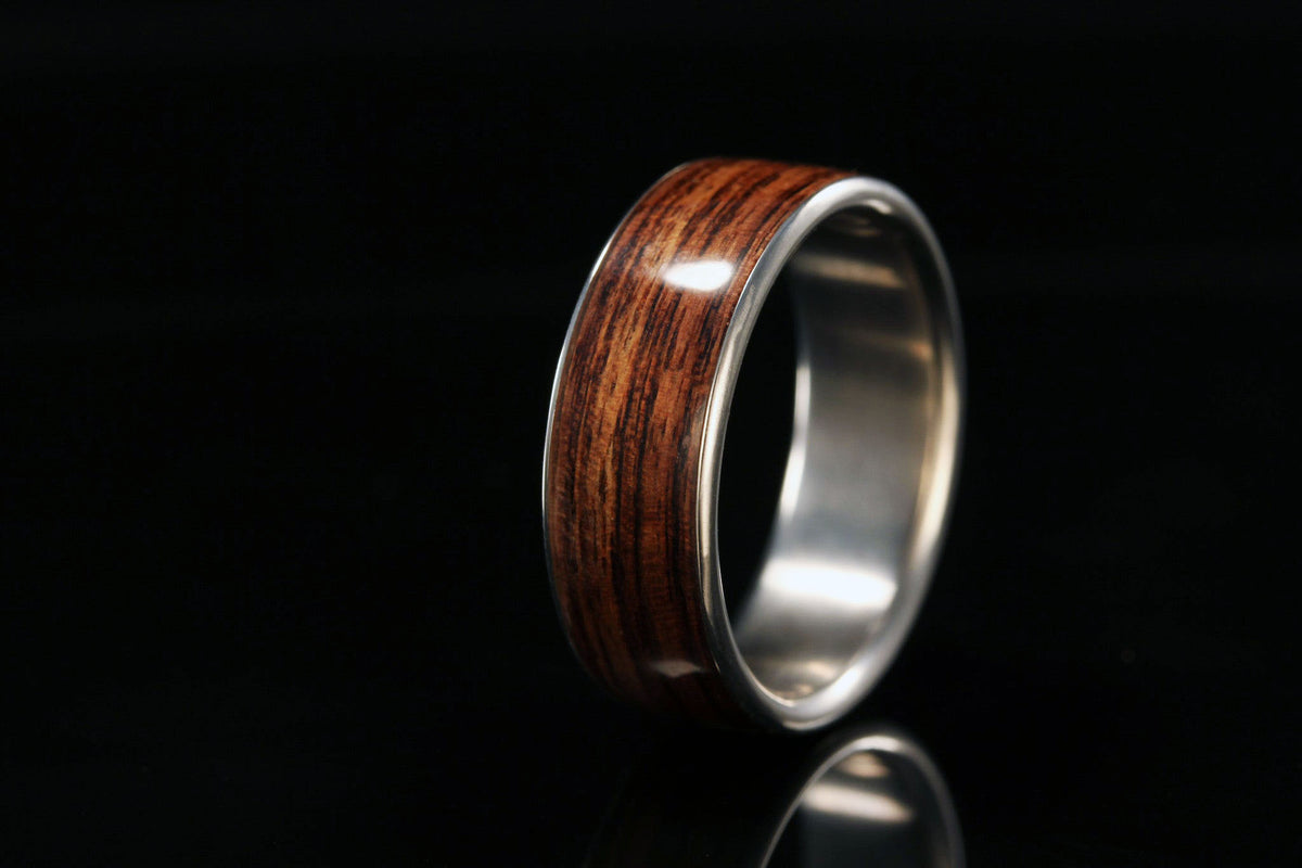 KINGWOOD TITANIUM MENS WOOD RING