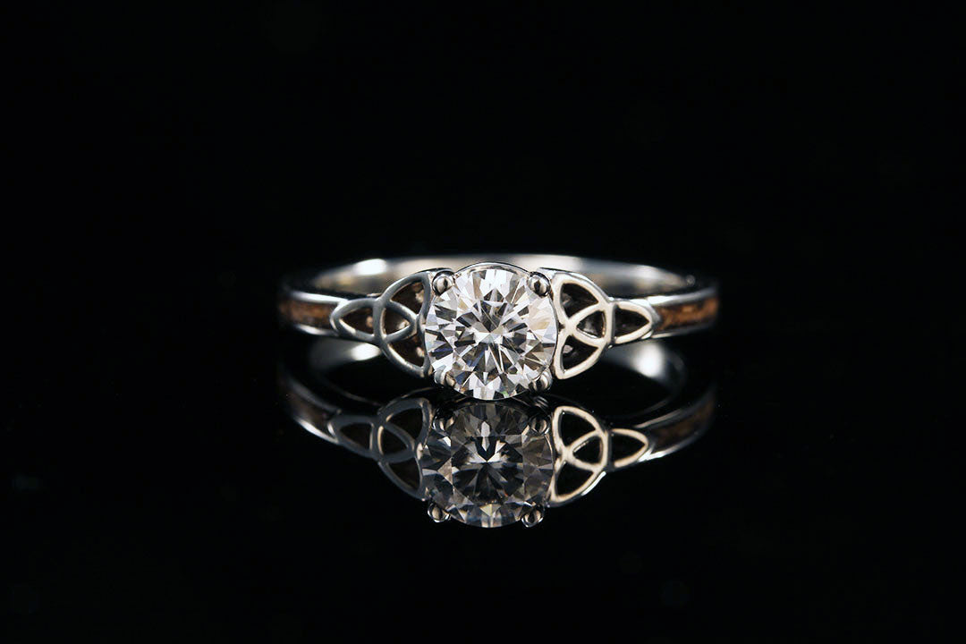 14k Rose Gold Engagement Ring Celtic Trinity Knot Wedding Ring Irish  Engagement Ring - Etsy