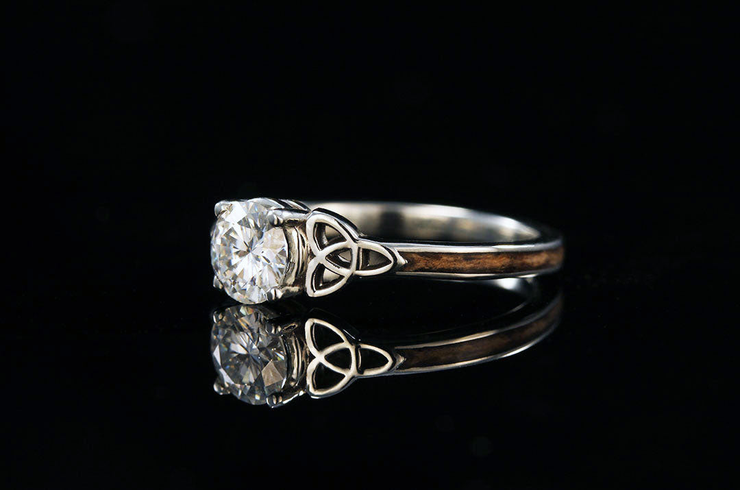 White gold celtic engagement on sale rings