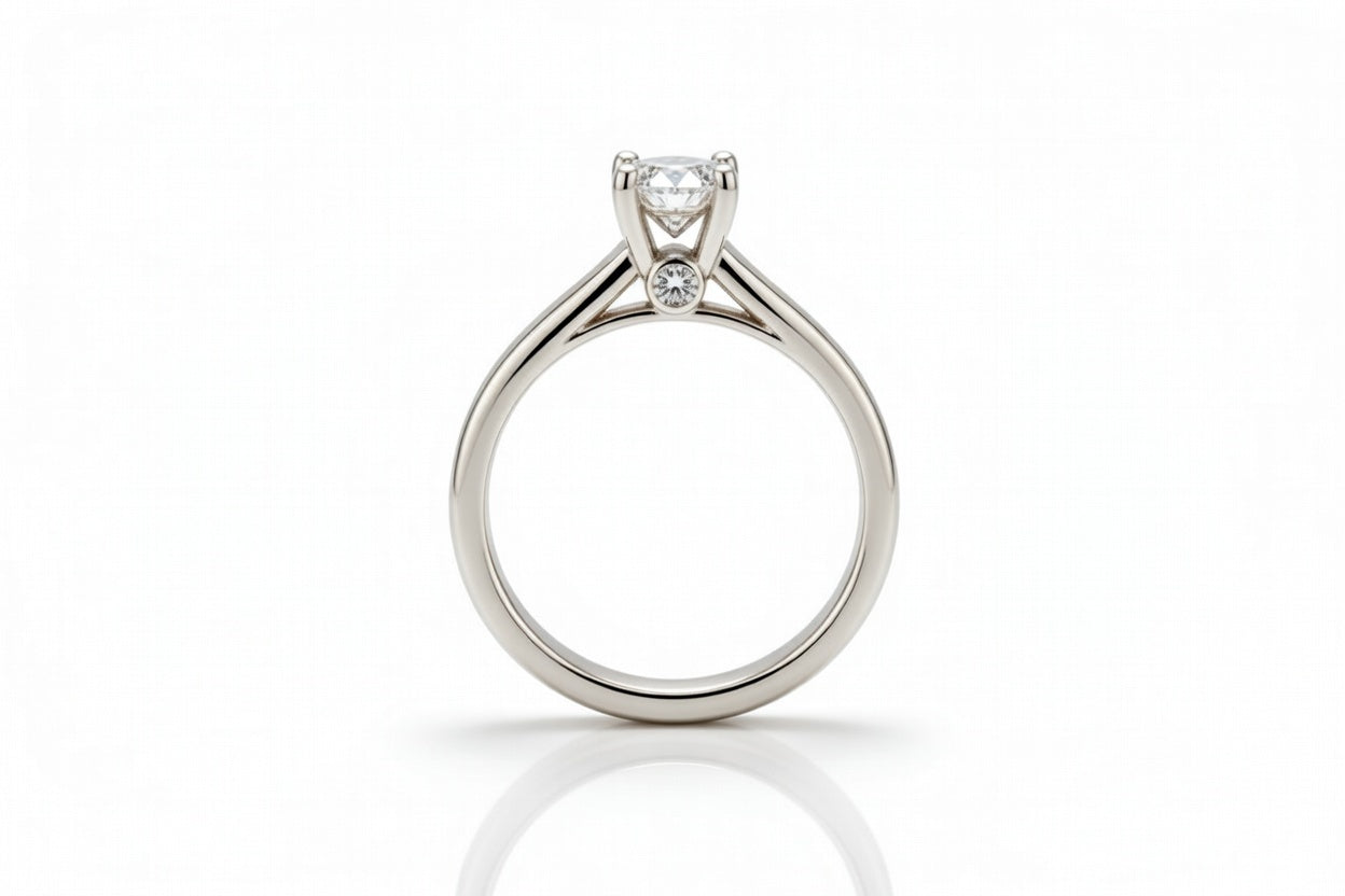 14K White Gold Diamond Tiffany | Kauri Wood | Chasing Victory