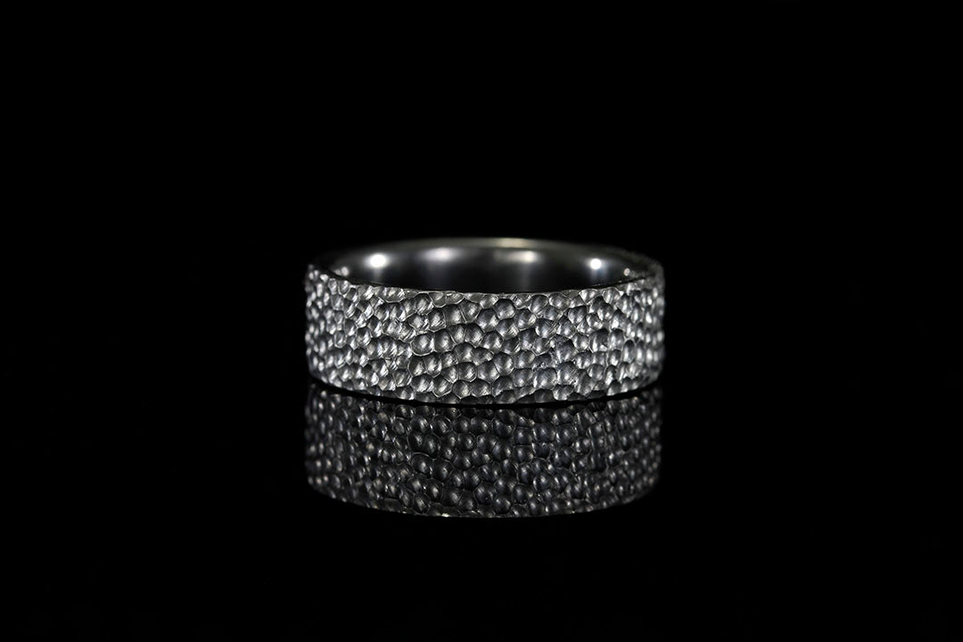Moon Crater Textured Ring