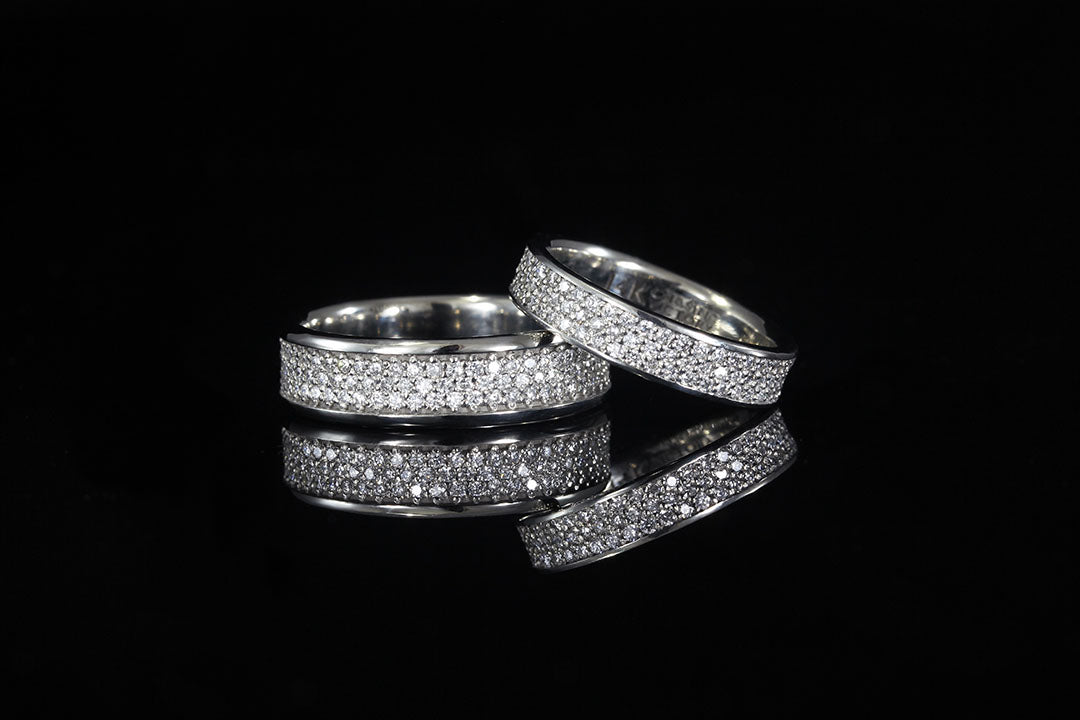 Crushed on sale diamond band