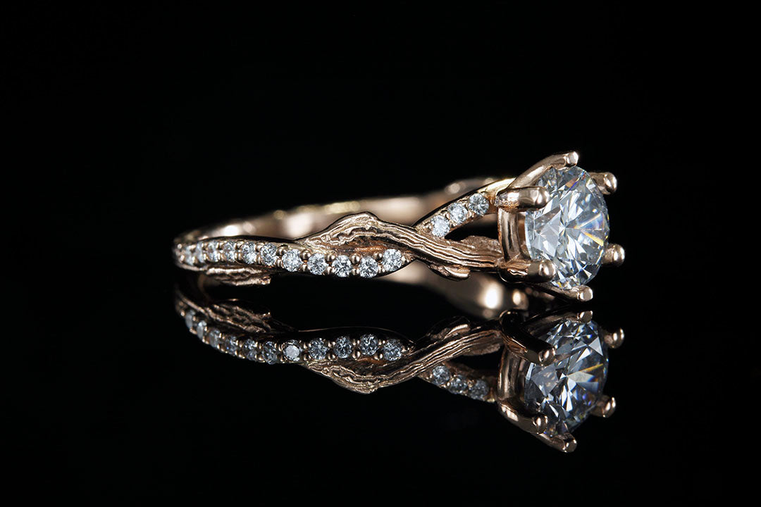 【wingbling】[14kGold] Yulia Natural Rough Diamond Ring Rough diamond ring – by Angeline