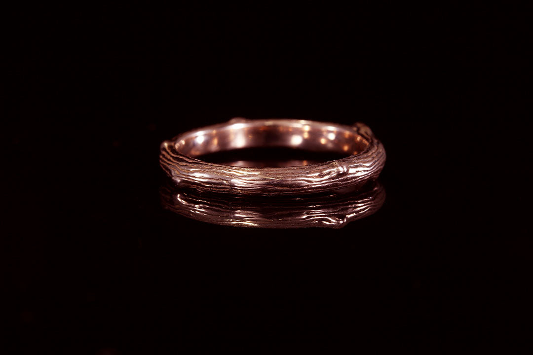 Rose Gold Twig Ring